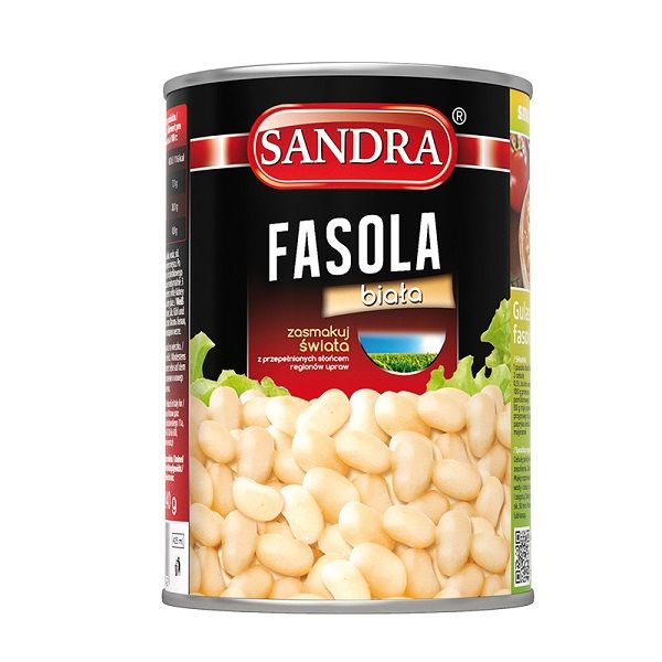 Fasola biała Cannellini Sandra puszka 425ml