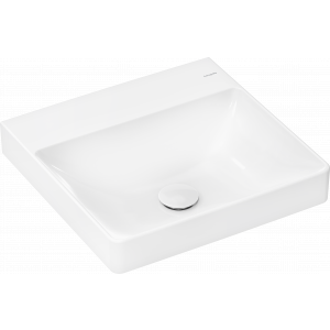 HANSGROHE 61013450 Xelu Q Mała umywalka wisząca 50x48 bez otworu na baterię, bez przelewu, SmartClean
