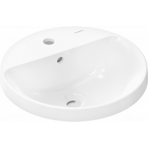 HANSGROHE 60159450 Xuniva S Umywalka wpuszczana w blat 45x45 z otworem na baterię, z przelewem