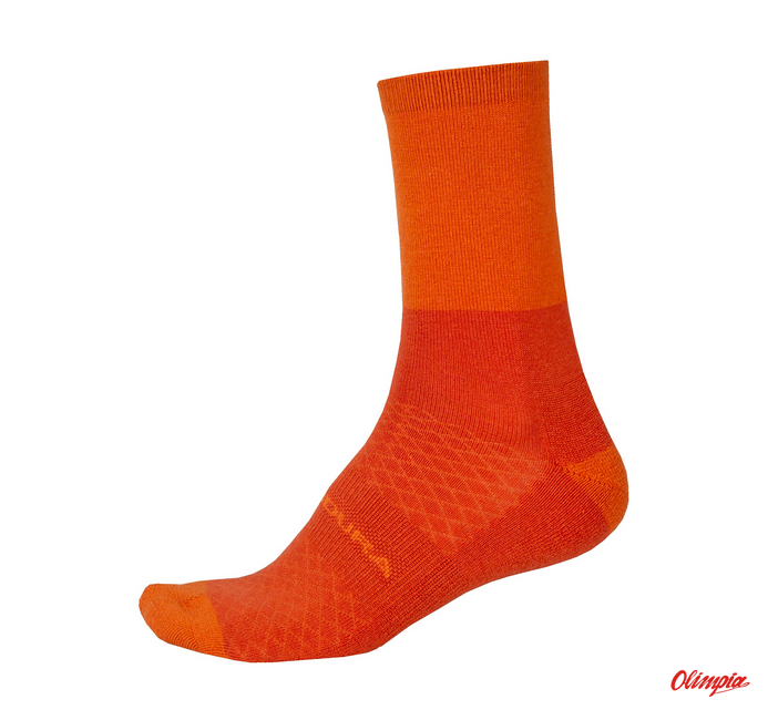 Skarpety rowerowe Endura BaaBaa Merino Winter Socks Orange