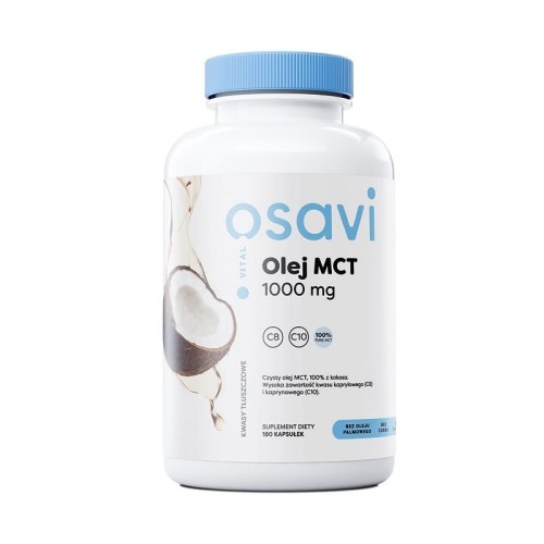 Osavi - Olej MCT, 1000mg, 180 kapsułek miękkich
