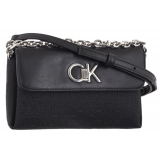 Torebka Kopertówka Re-Lock Mini Crossbody Bag_JCQ Black Jacquard Mono K60K611989 0GK (CK478-b) Calvin Klein
