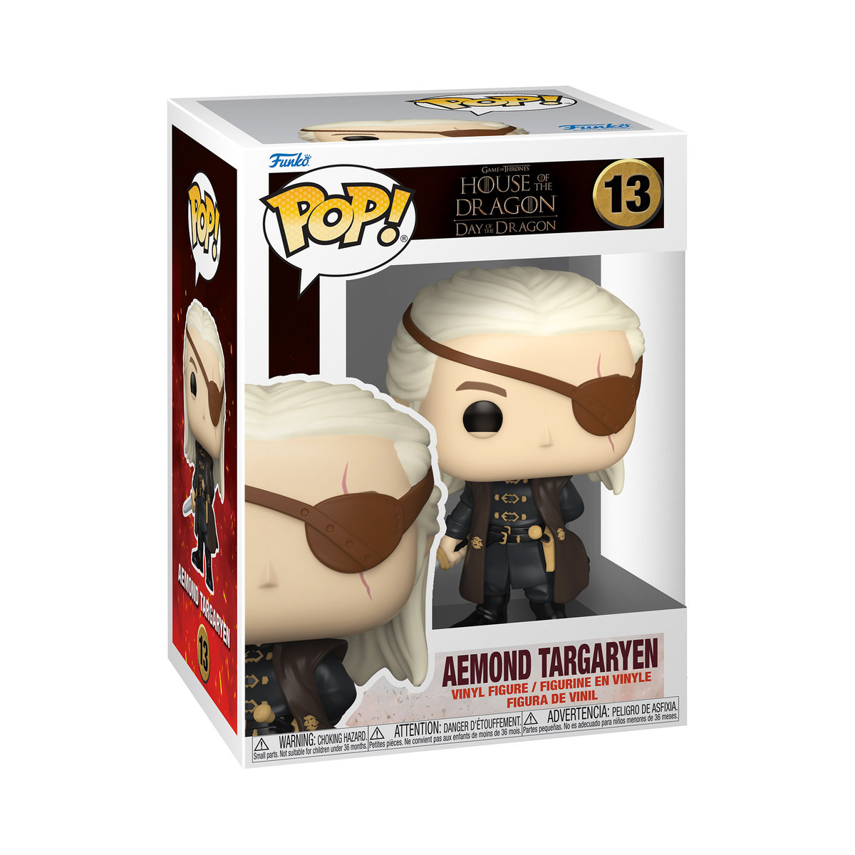 Funko POP! Games Of Thrones, figurka kolekcjonerska, House of Dragon, Aemond Targaryen, 13