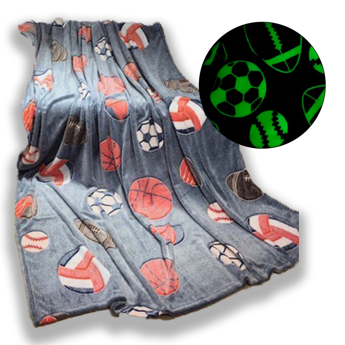 KOC ŚWIECĄCY W CIEMNOŚCI 150x200 dla Dzieci miękki miły GLOW świeci wzoryKOC ŚWIECĄCY W CIEMNOŚCI 150x200 dla Dzieci miękki miły GLOW świeci wzory