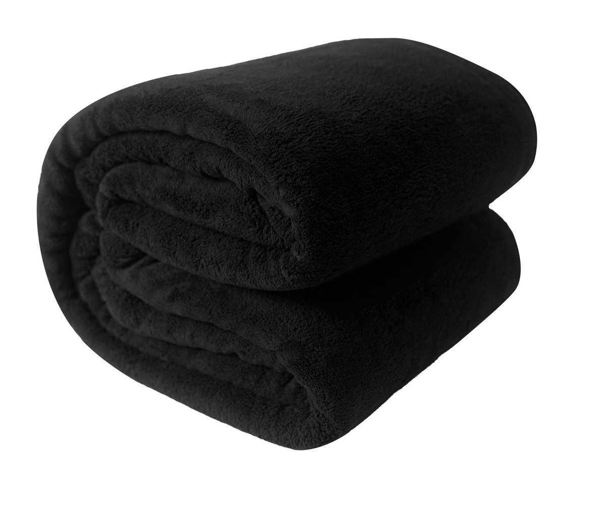 Miękki koc narzuta pled 150x200 cm czarny