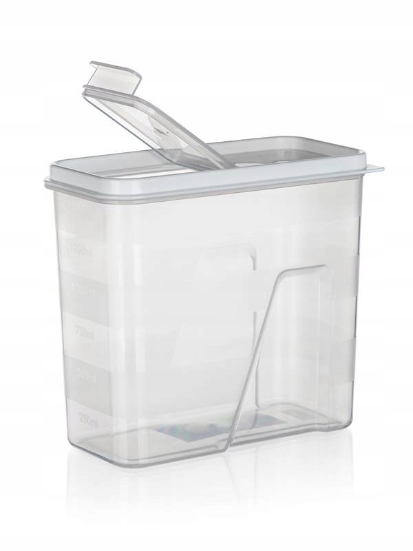 Pojemnik na produkty sypkie z menzurką 1,5L WHITE