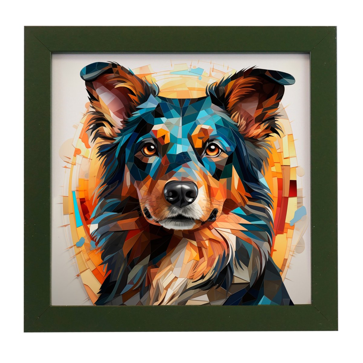 Ramka 40x40 na PUZZLE NEO Butelkowa zieleń 40x40 cm