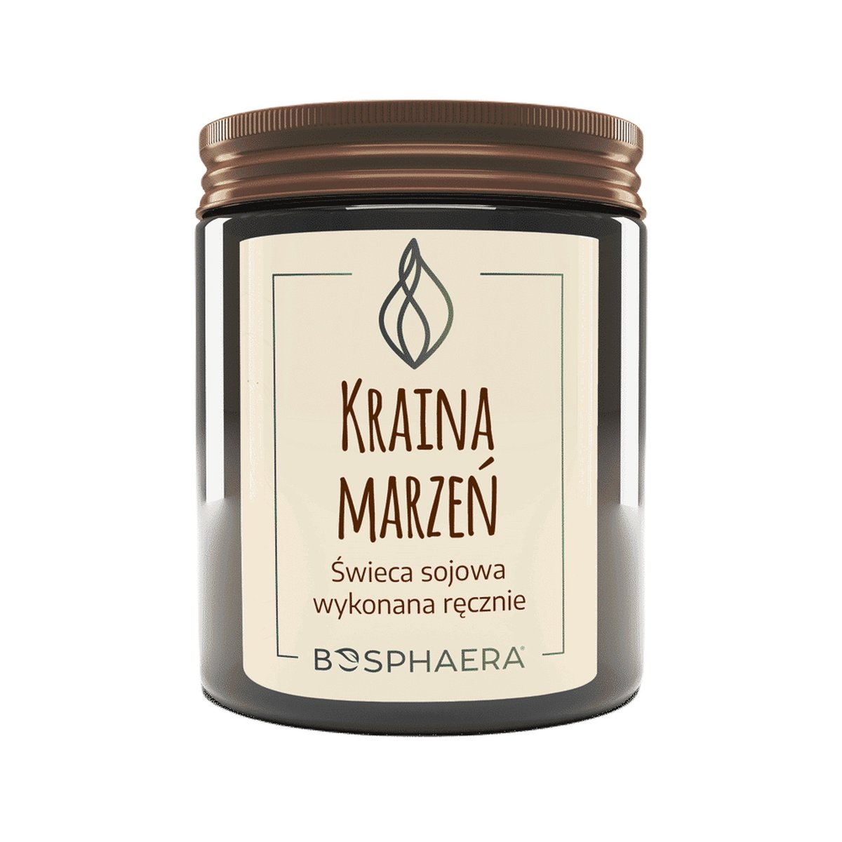 Sojowa świeca zapachowa - Kraina Marzeń - 190g - Bosphaera
