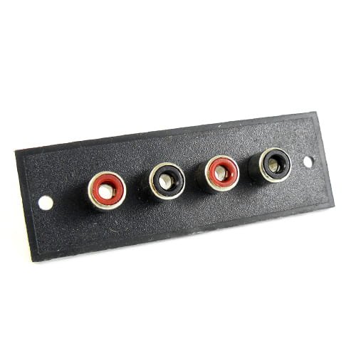 Gniazdo RCA (cinch) poczwórne do obudowy