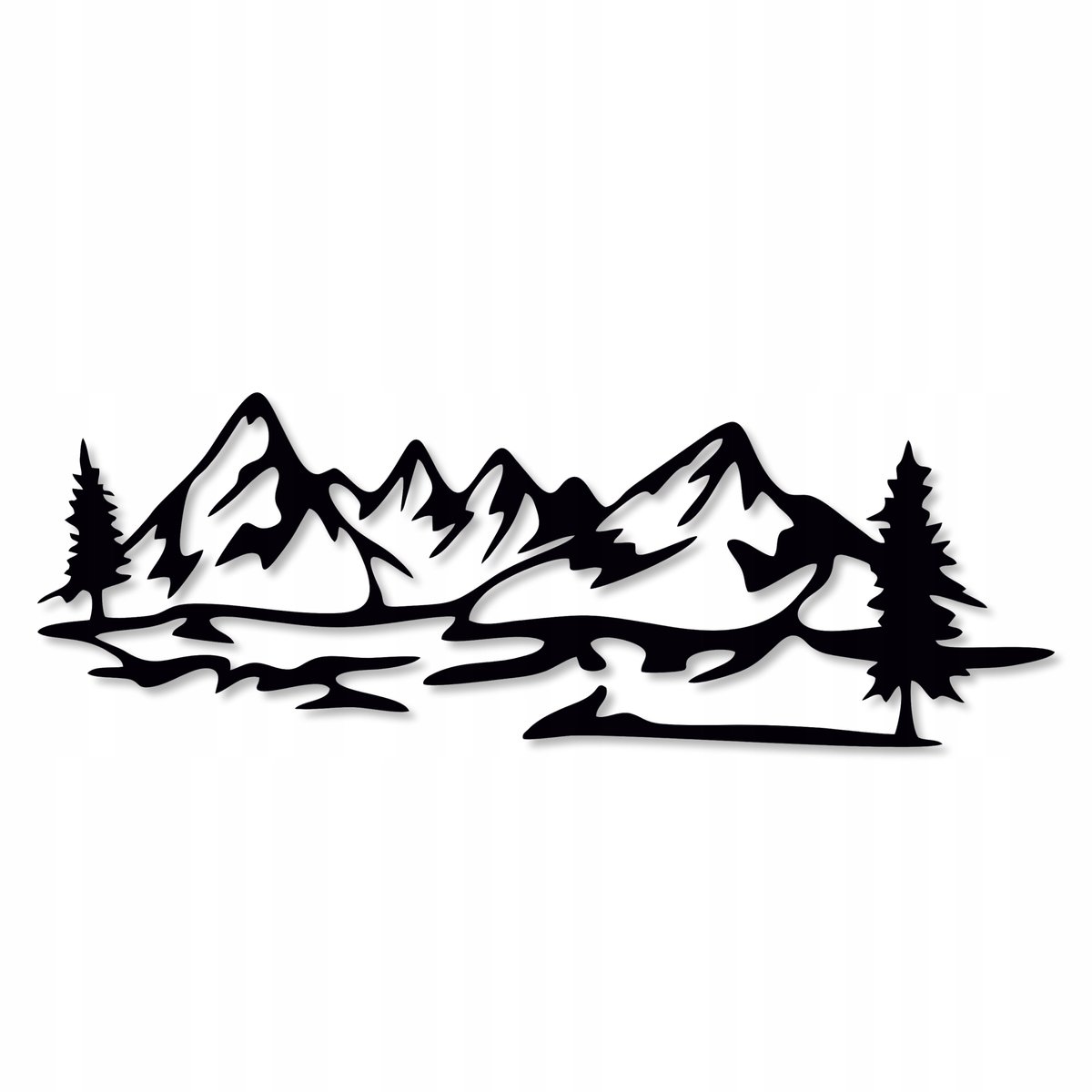 DEKORACJA ŚCIENNA GÓRY OBRAZ AŻUROWY GÓRA OZDOBA OBRAZY DO SALONU TRYPTYK