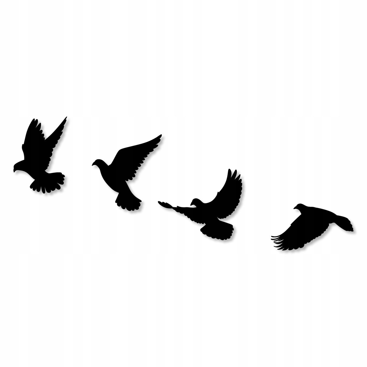 PTAKI DEKORACJA ŚCIENNA PANEL 3d 130 cm OZDOBA OBRAZY DO SALONU TRYPTYK