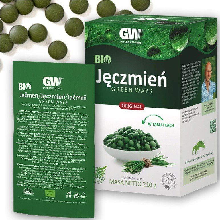 Green Ways, 1 saszetka - BIO JĘCZMIEŃ w tabletkach, 210g