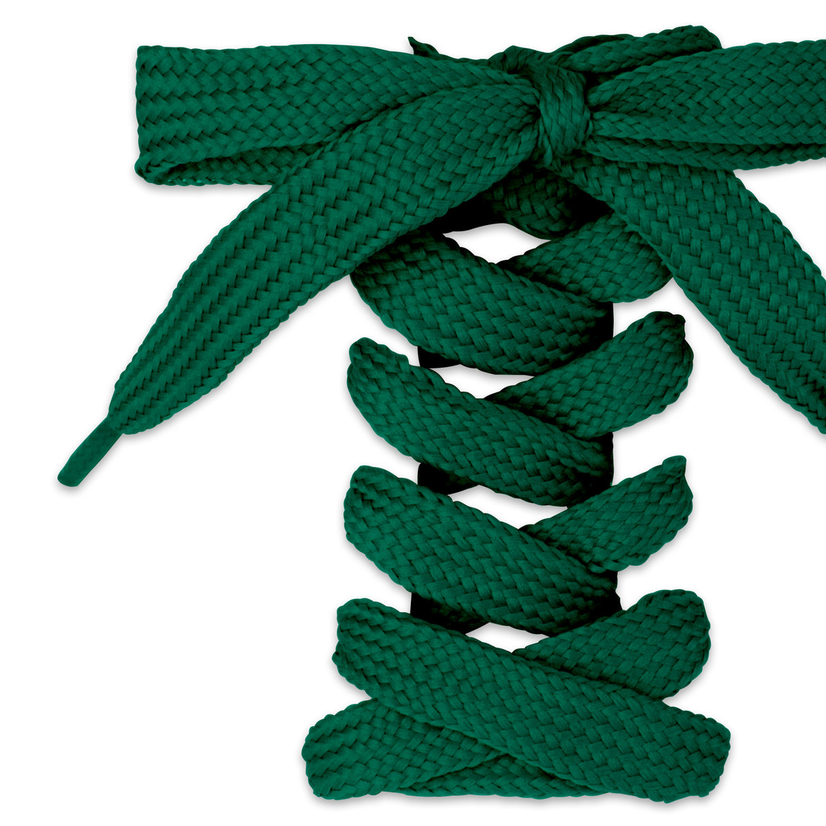 Zielone sznurowadła do butów sznurówki płaskie do obuwia 11mm dł 120cm