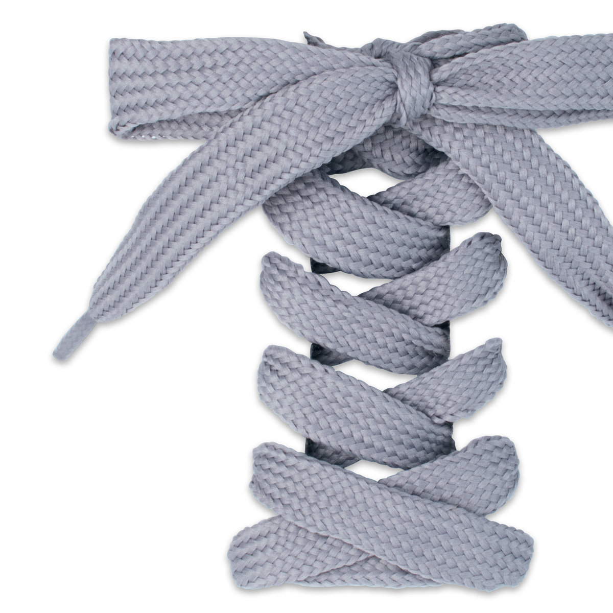 Szare sznurówki płaskie do butów szerokie 11mm długość 90cm sznurowadła