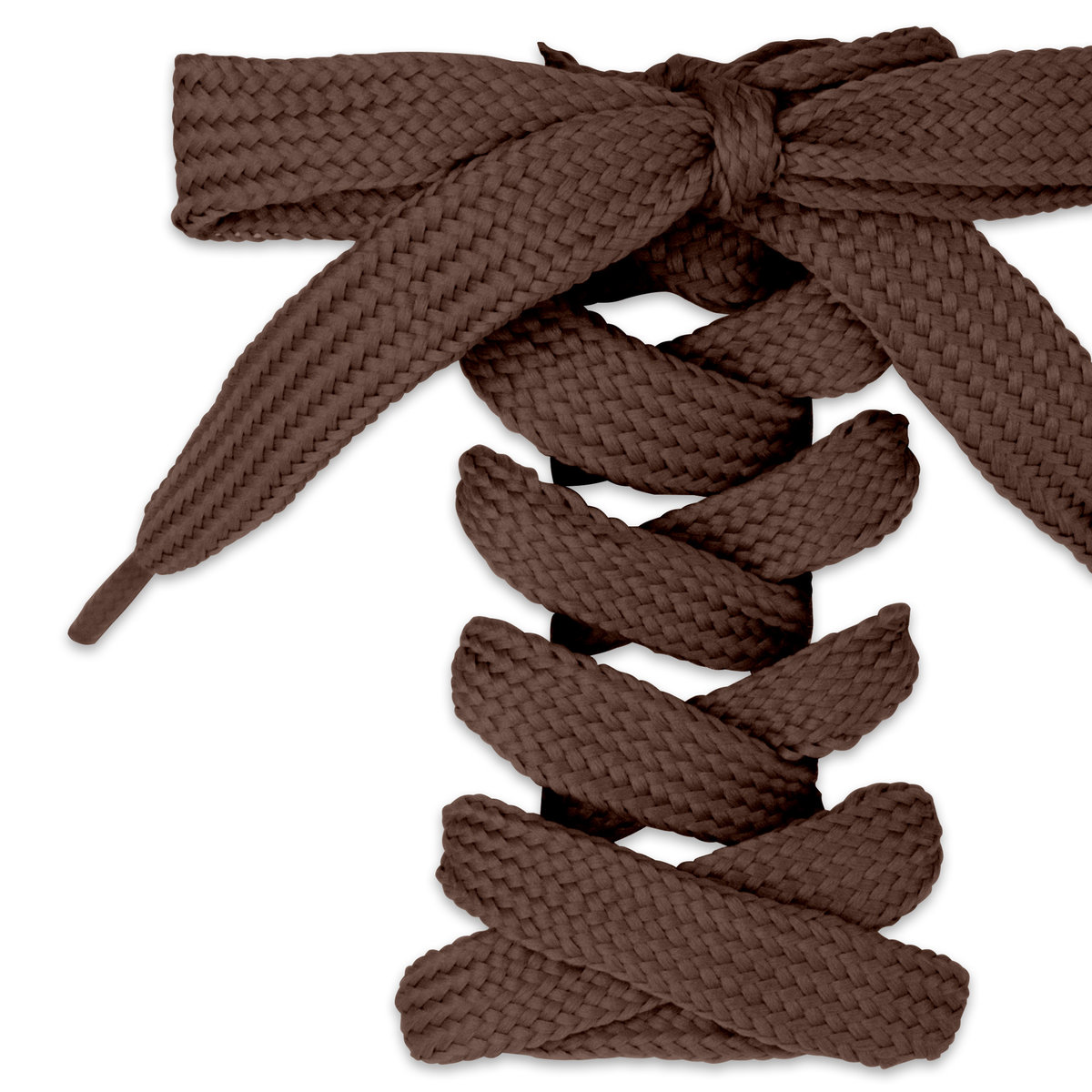 Płaskie sznurowadła do butów sznurówki do obuwia 11mm długość 150cm brązowe