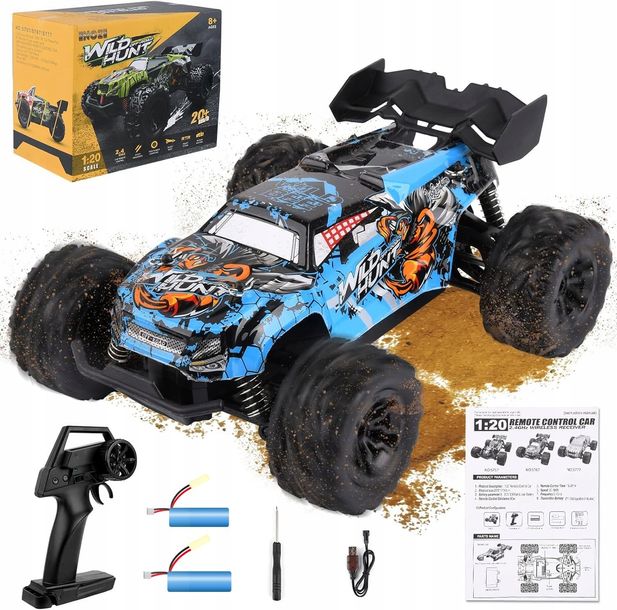 Samochód Zdalnie Sterowany Auto Rc Terenowy Off Road 1:20 Na Pilot