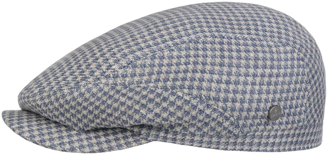 Kaszkiet Reynoldsville Houndstooth by Lierys, beżowo-niebieski, S (54-55 cm)