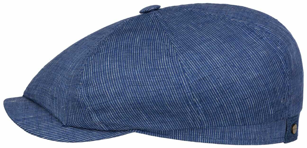 Kaszkiet Lniany Hatteras Pandico by Stetson, niebiesko-biały, 57 cm