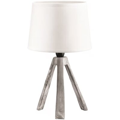 Lampka stojąca Ilumi 18 x 18 x 31 cm szara DOMOTTI