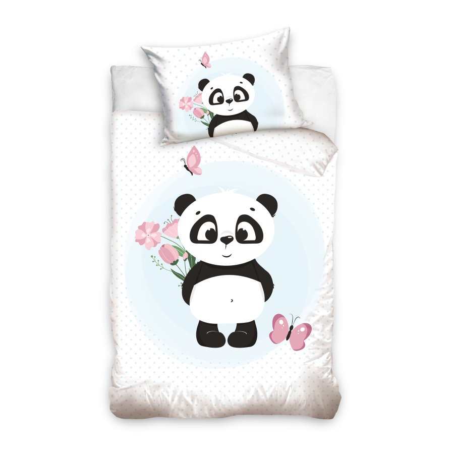 Pościel bawełniana dziecięca Panda 100 x 135 [cm]