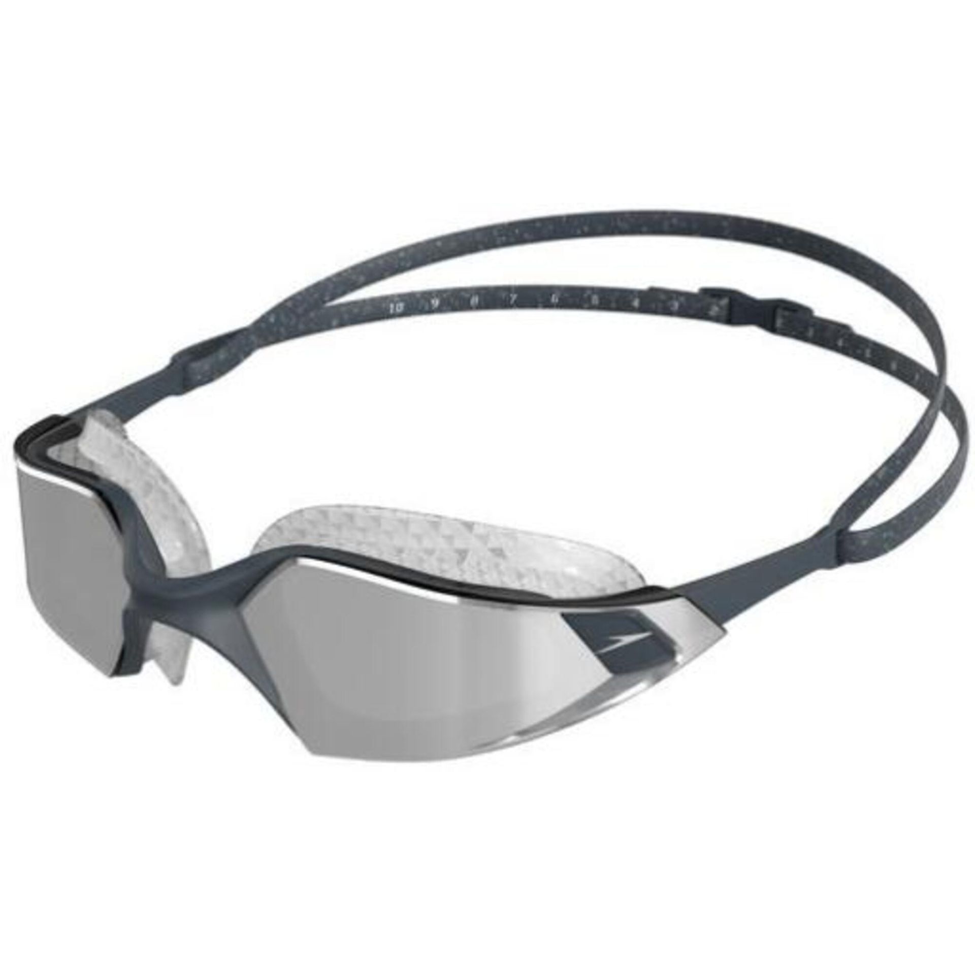 Speedo Aquapulse Pro Mirror Okulary pływackie, oxid grey/silver/chrome 2020 Okulary do pływania
