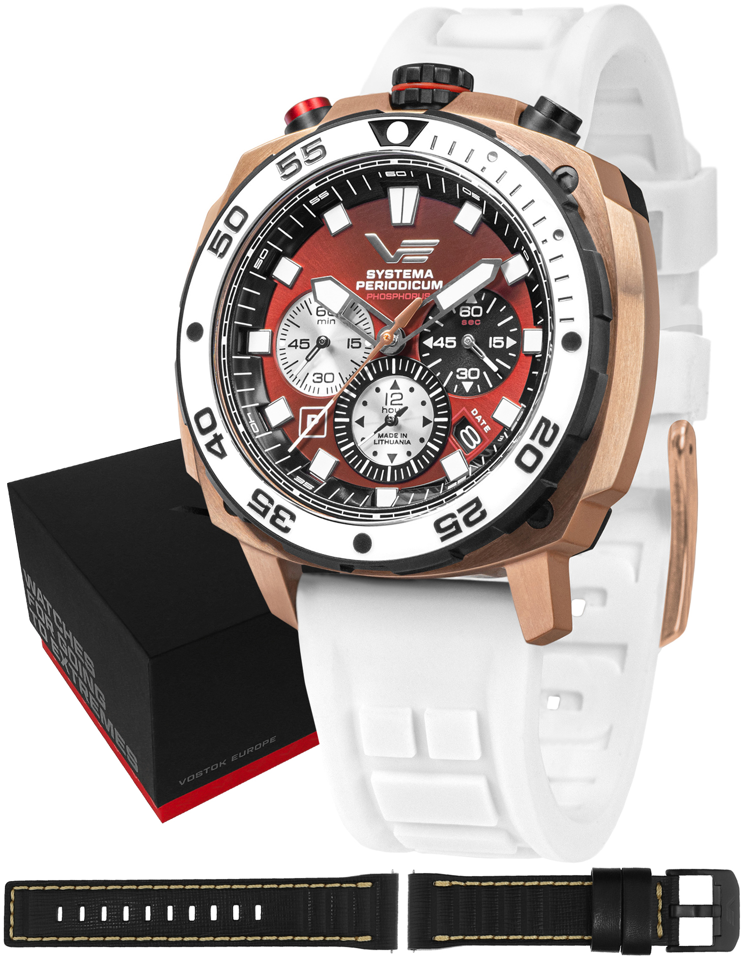 Zegarek Vostok Europe VK67-650E724SWL Systema Periodicum Phosphorus
