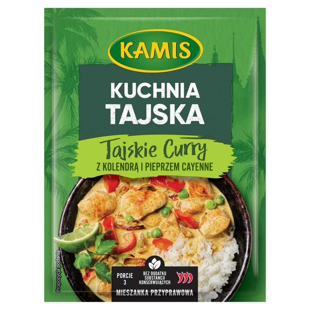 Kamis Kuchnia tajska Mieszanka przyprawowa tajskie curry z kolendrą i pieprzem cayenne 15 g