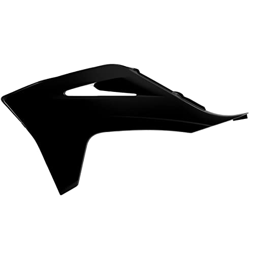 POLISPORT 8473800009 - osłony chłodnicy, mocne i trwałe, kompatybilne z motocyklami, gaz, w kolorze czarnym