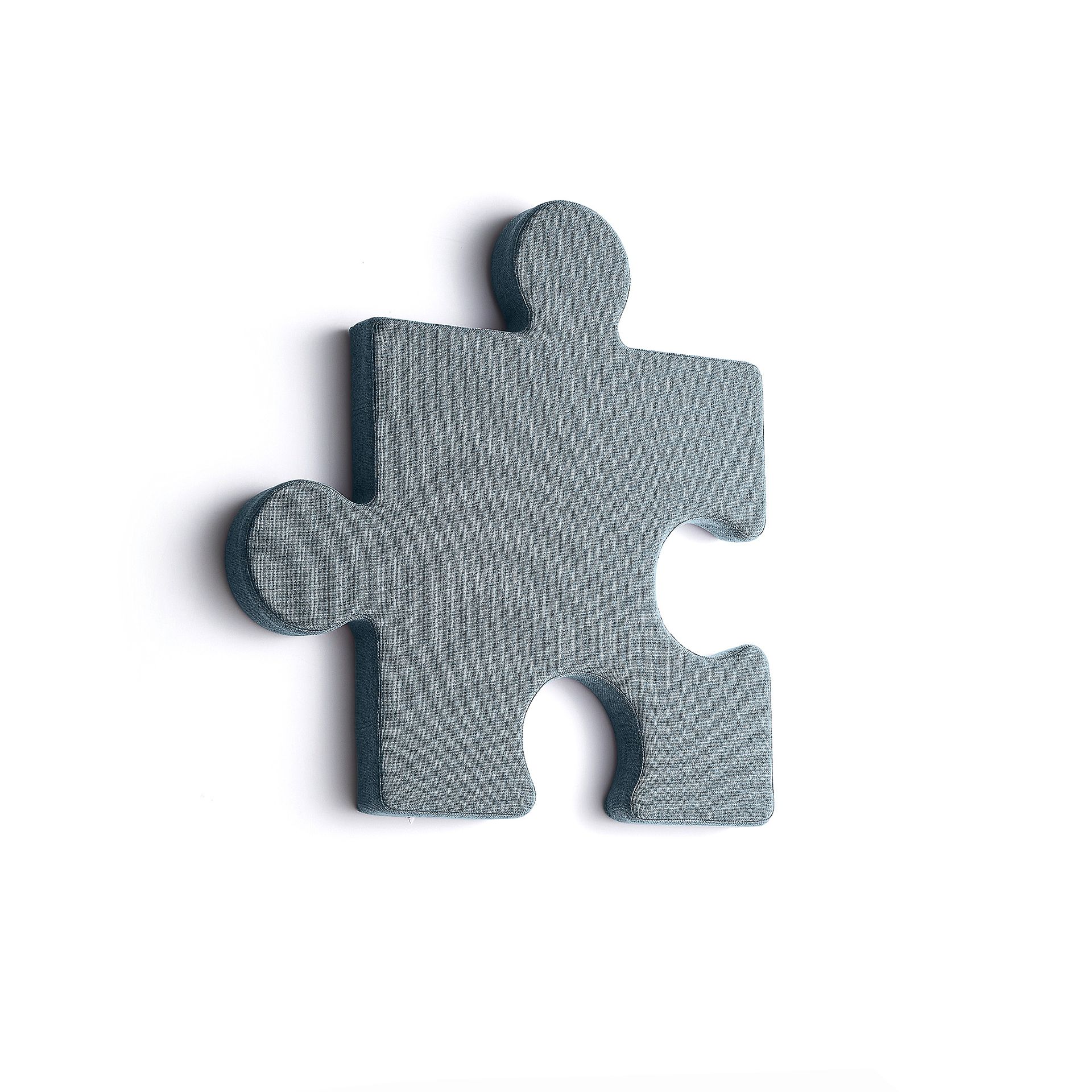 Panel akustyczny POLY, puzzel, 700x700x50 mm, ścienny, jasnoniebieski