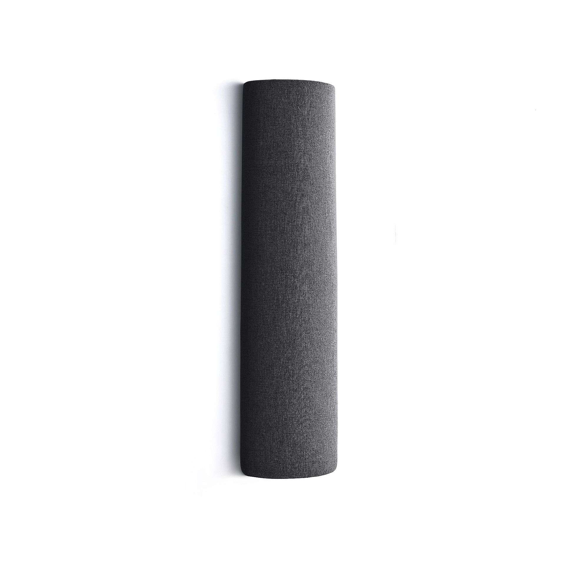 Panel akustyczny POLY, półcylinder, Ø280x1000 mm, ścienny, ciemnoszary