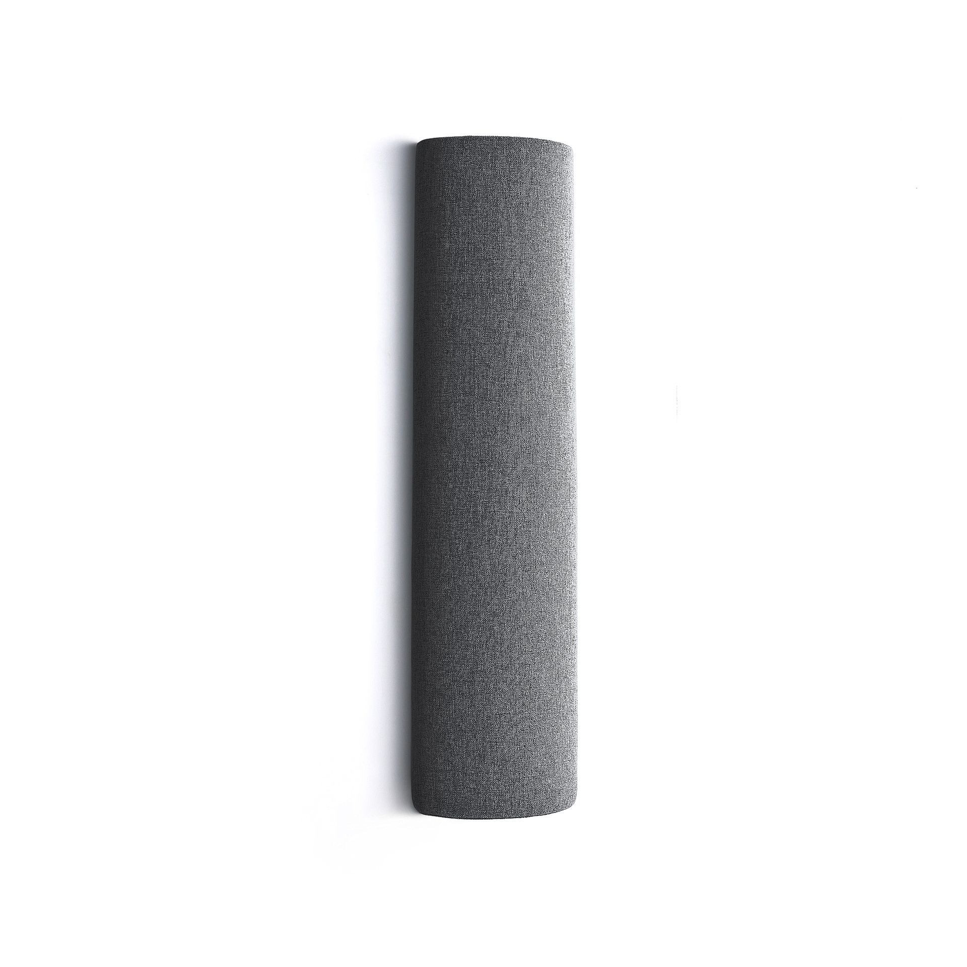 Panel akustyczny POLY, półcylinder, Ø280x1000 mm, ścienny, jasnoszary