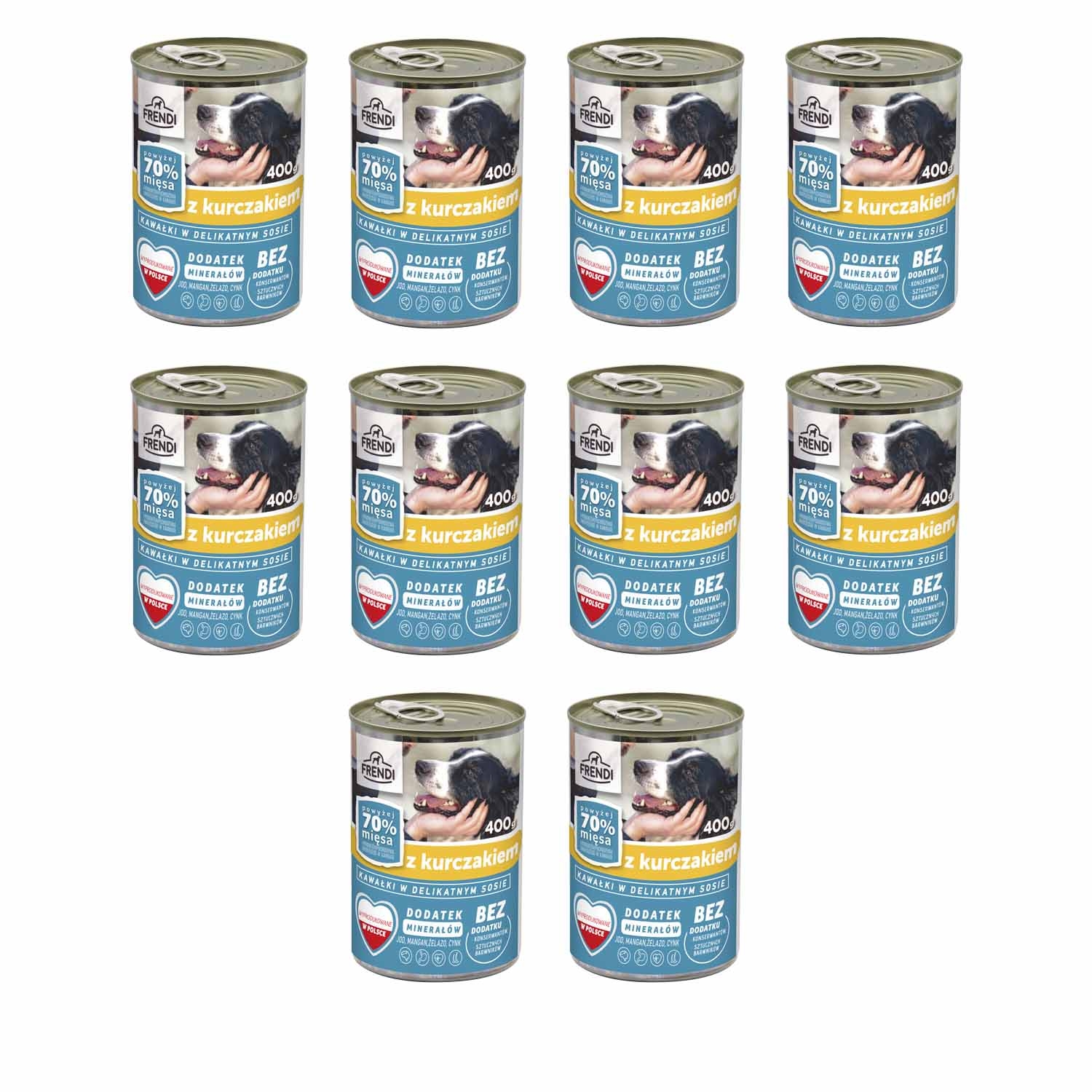 Karma dla psa Frendi, z kurczakiem, mokra, 10 x 400 g