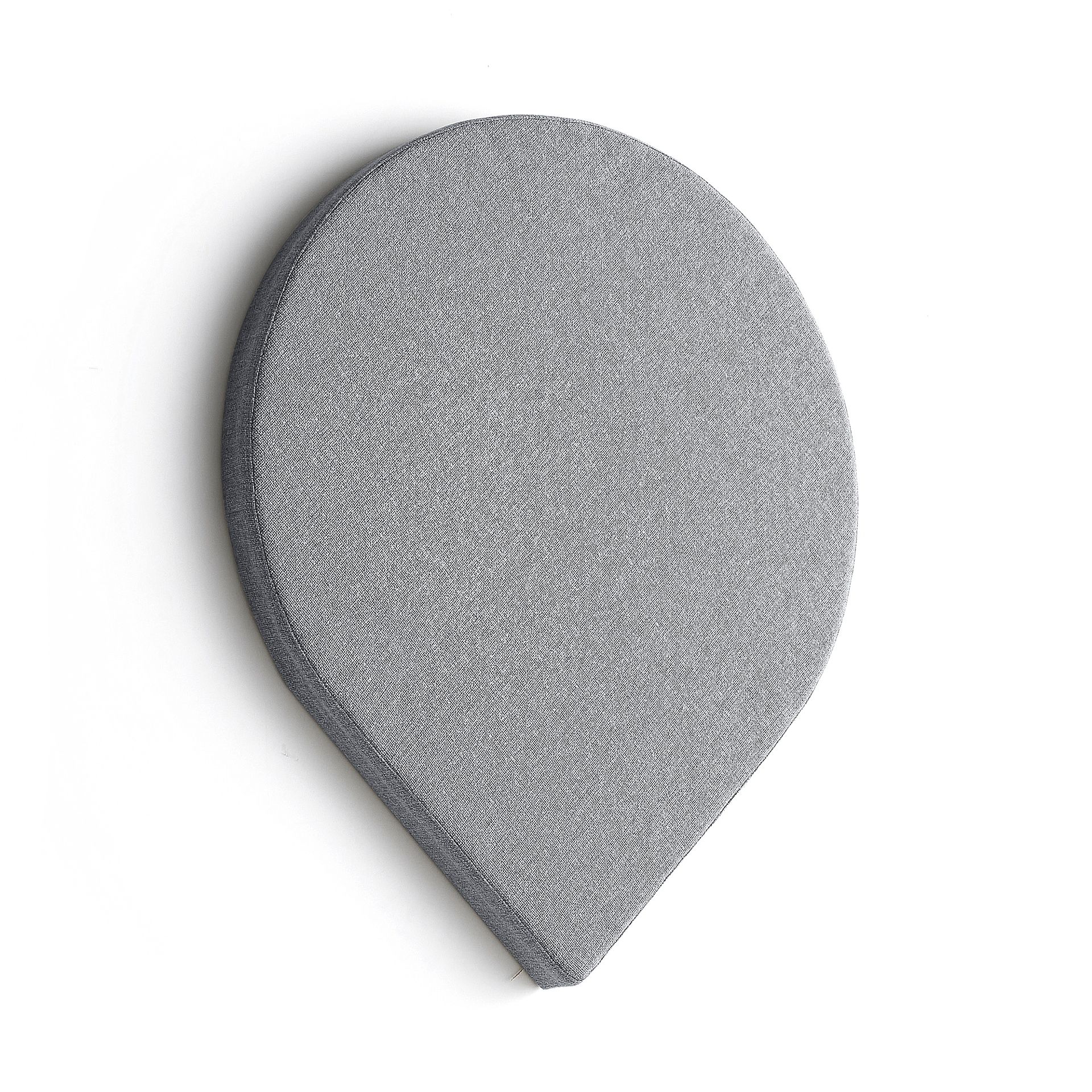 Panel akustyczny POLY, kropla, 800x800x56 mm, ścienny, jasnoszary
