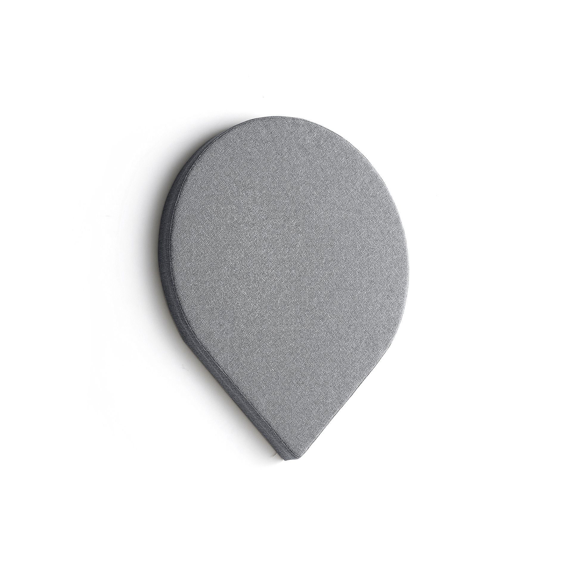 Panel akustyczny POLY, kropla, 600x600x56 mm, ścienny, jasnoszary