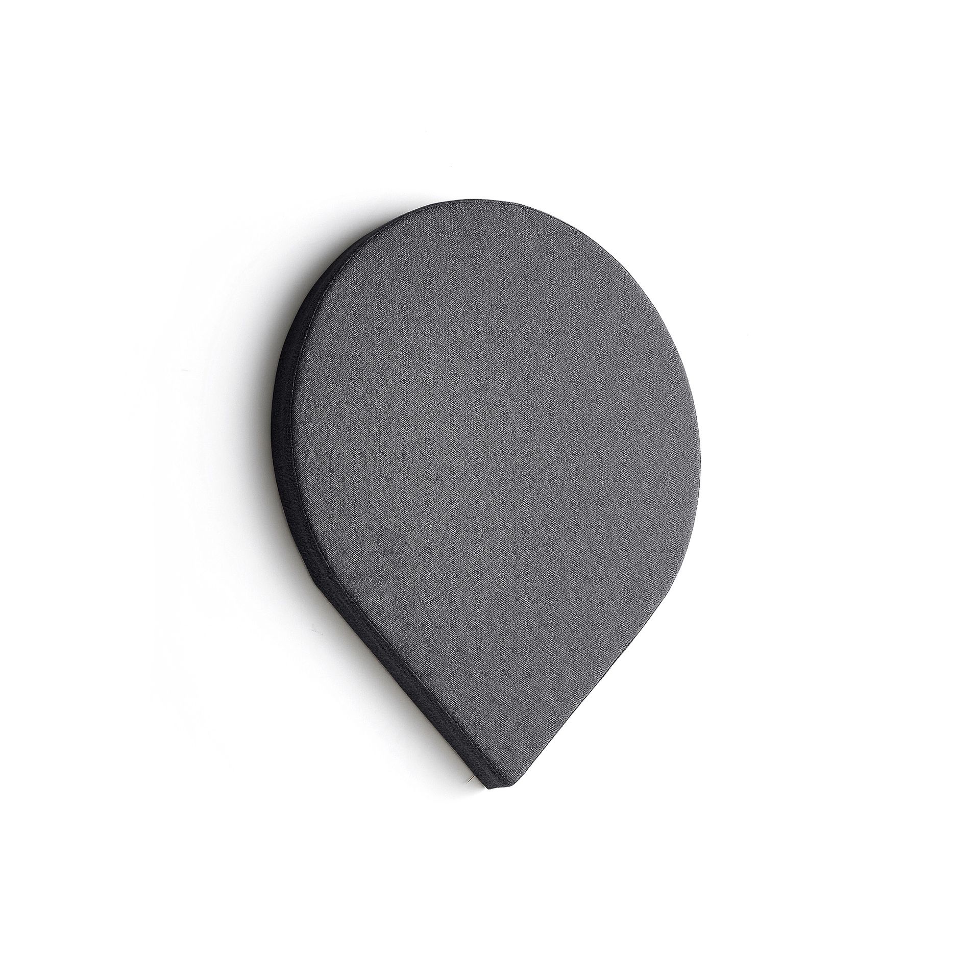 Panel akustyczny POLY, kropla, 600x600x56 mm, ścienny, ciemnoszary