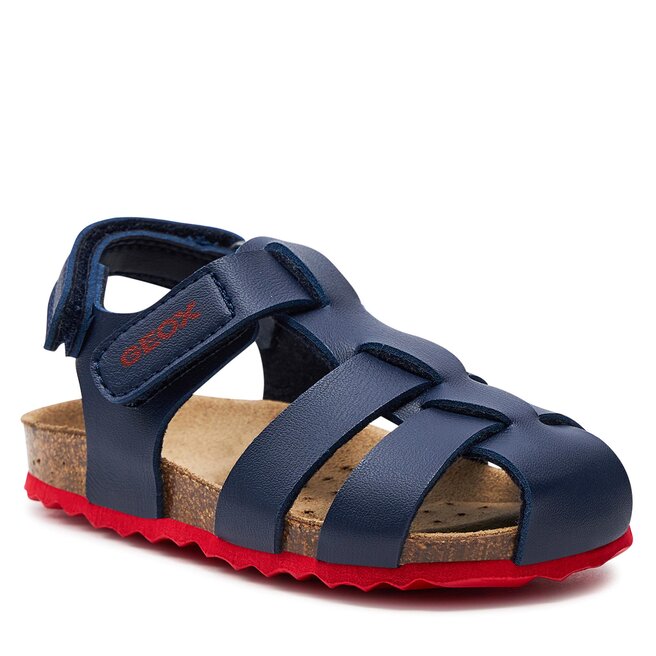 Sandały Geox B Sandal Chalki Boy B452QA 000BC C0735 M Navy/Red