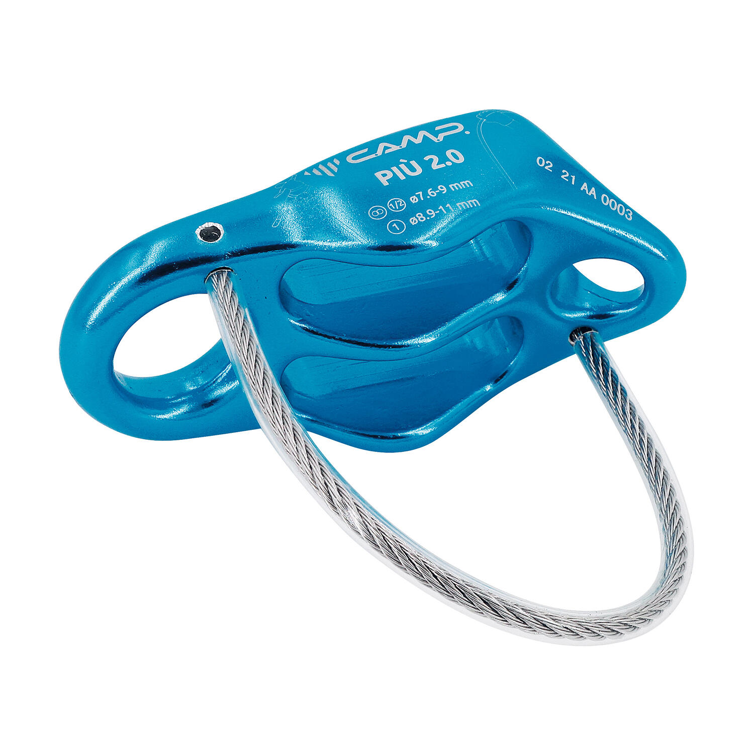 Przyrząd asekuracyjno-zjazdowy kubek Camp Piu 2.0 light blue - ONESIZE
