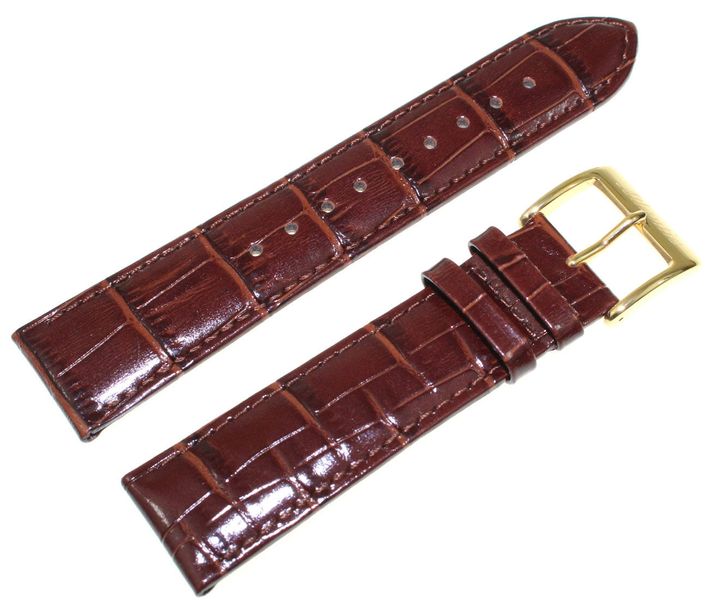 Pasek do zegarka Atlantic 22 mm brązowy