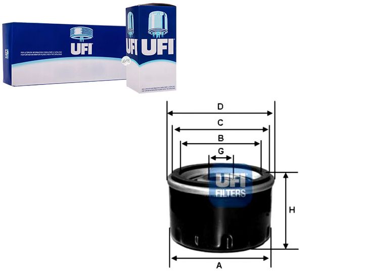 UFI 23.460.00 filtr oleju