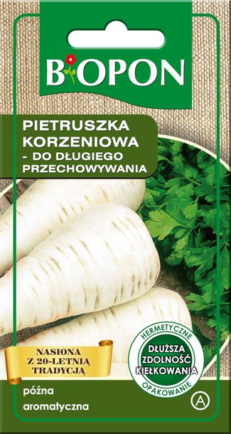 Nasiona Biopon - Pietruszka Korzeniowa Do Długiego Przechowywania 3G