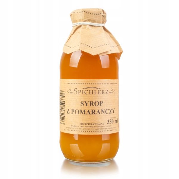 Syrop POMARAŃCZOWY Spichlerz 330ml 100% Naturalny