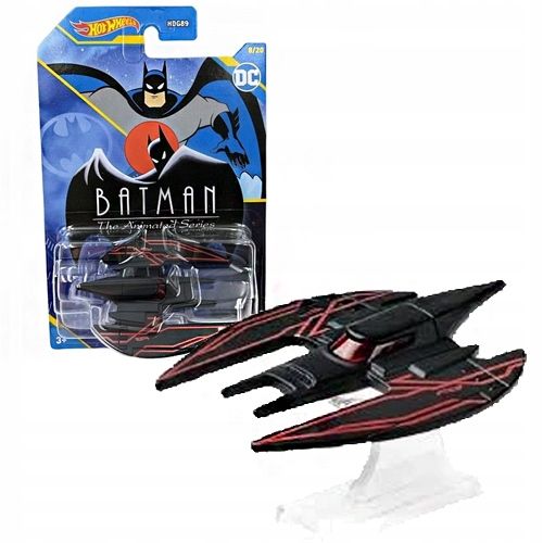 Hot Wheels Samochodzik Wyścigowy Auto Batman Mattel Batplane Czarny