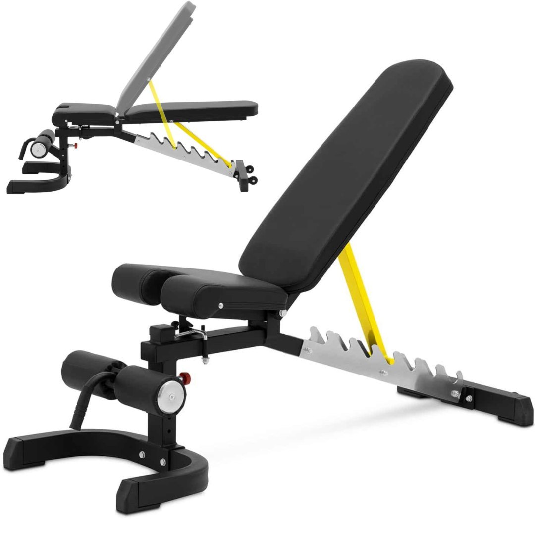 Gymrex Ławka skośna - do 150 kg - regulowana - nachylenie 80-180° - składana GR-TB 56