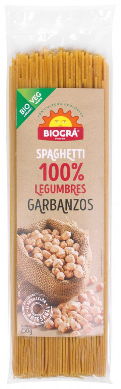 Makarony Biogra Chickpea Spaghetti Bio 250 g (8426904173633)