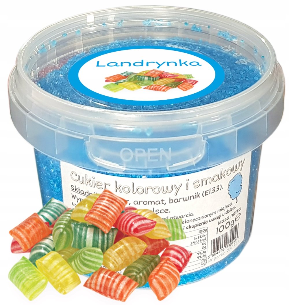 Cukier Do Waty Cukrowej Landrynka 100g niebieski