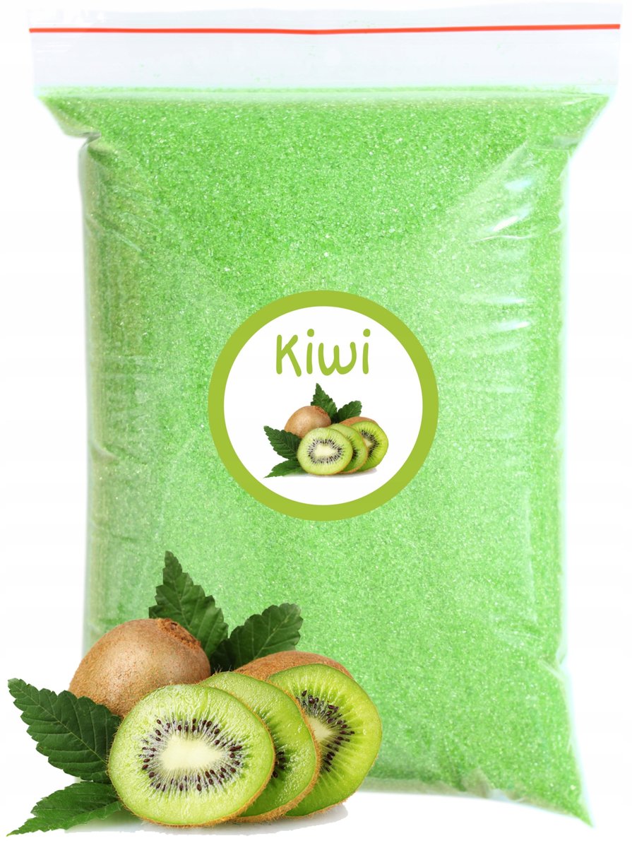 Cukier Do Waty Cukrowej Kiwi 1kg Zielony Kolorowy Smakowy Suchy