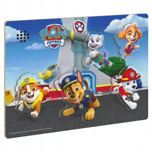PSI PATROL PUZZLE DREWNIANE ELEKTRONICZNE PIESKI UKŁADANKA