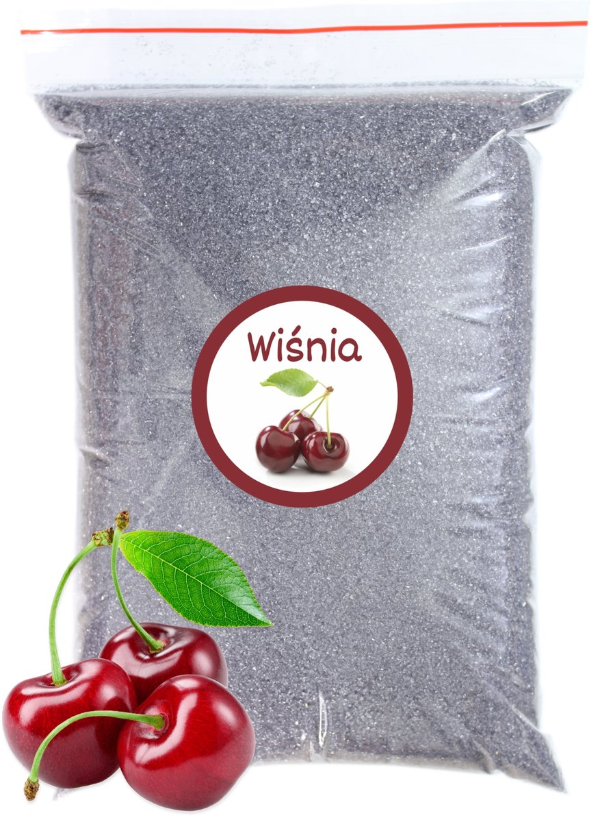 Cukier Do Waty Cukrowej Wiśnia 1kg Wiśniowy Szary Suchy