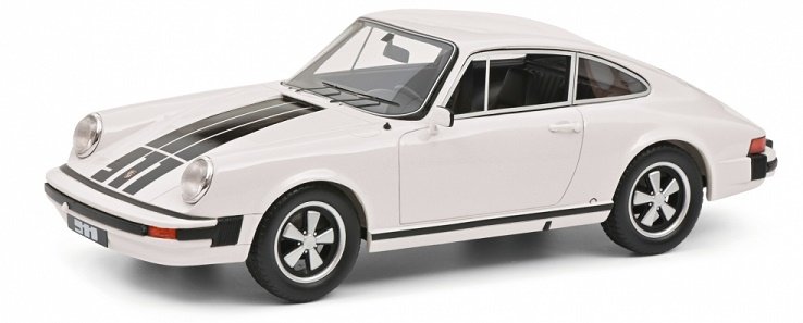 Schuco Porsche 911 Coupe White  Black 1:18 450048600