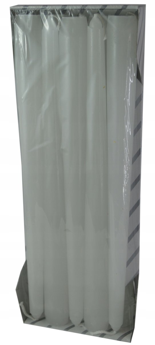 ŚWIECA STOŻKOWA BIAŁA XXL 270mm 10sz